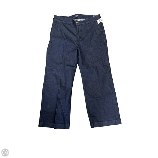 Jeans Wide Leg By J. Crew In Blue Denim, Size: 18