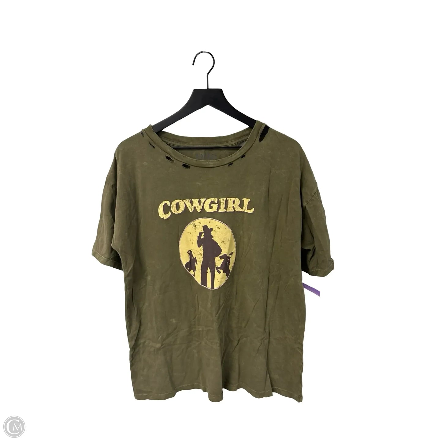 Top Short Sleeve By Clothes Mentor In Green, Size: S