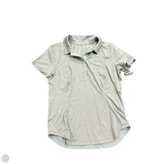 Athletic Top Short Sleeve By Lululemon In Green, Size: S