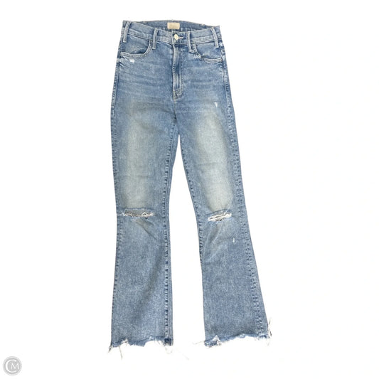 Jeans Straight By Mother In Blue Denim, Size: 0