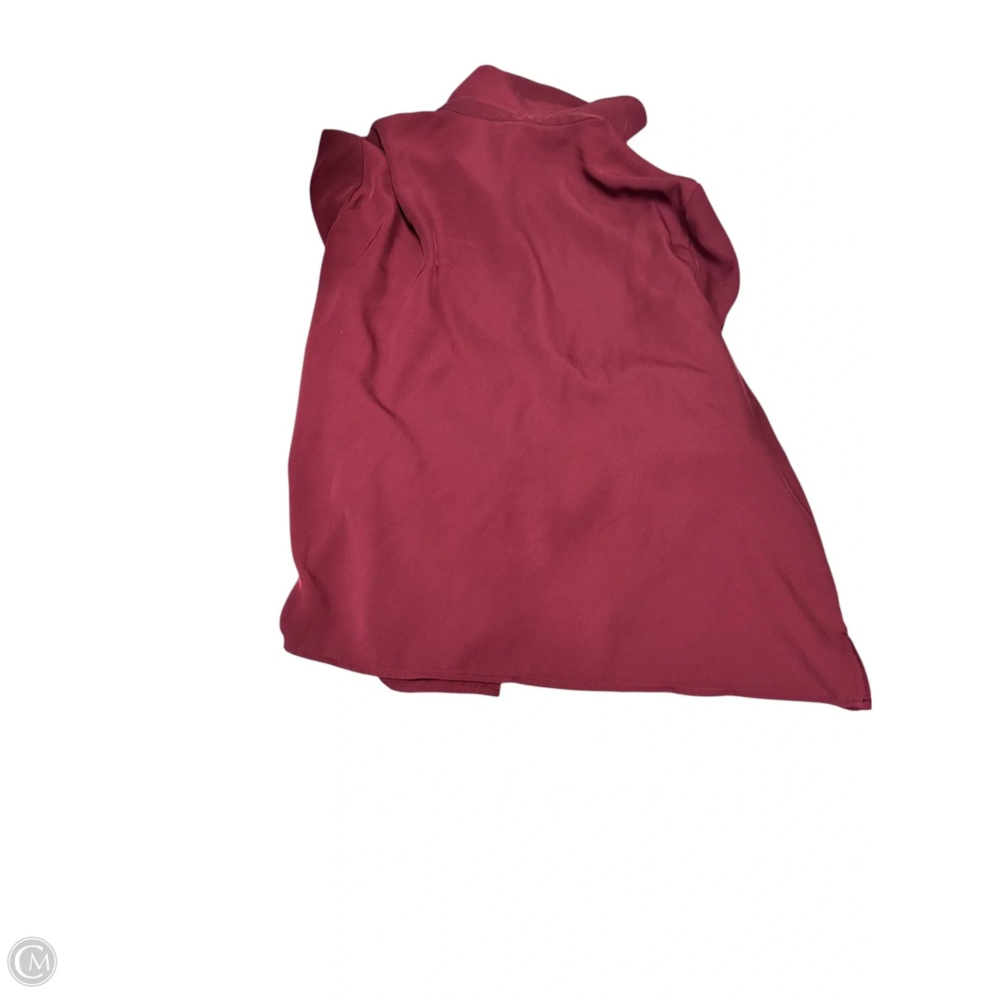 Blouse Long Sleeve By Eloquii In Maroon, Size: 20
