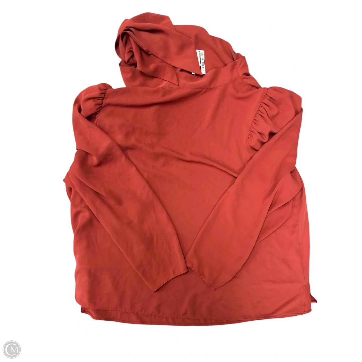 Blouse Long Sleeve By Eloquii In Orange, Size: 20