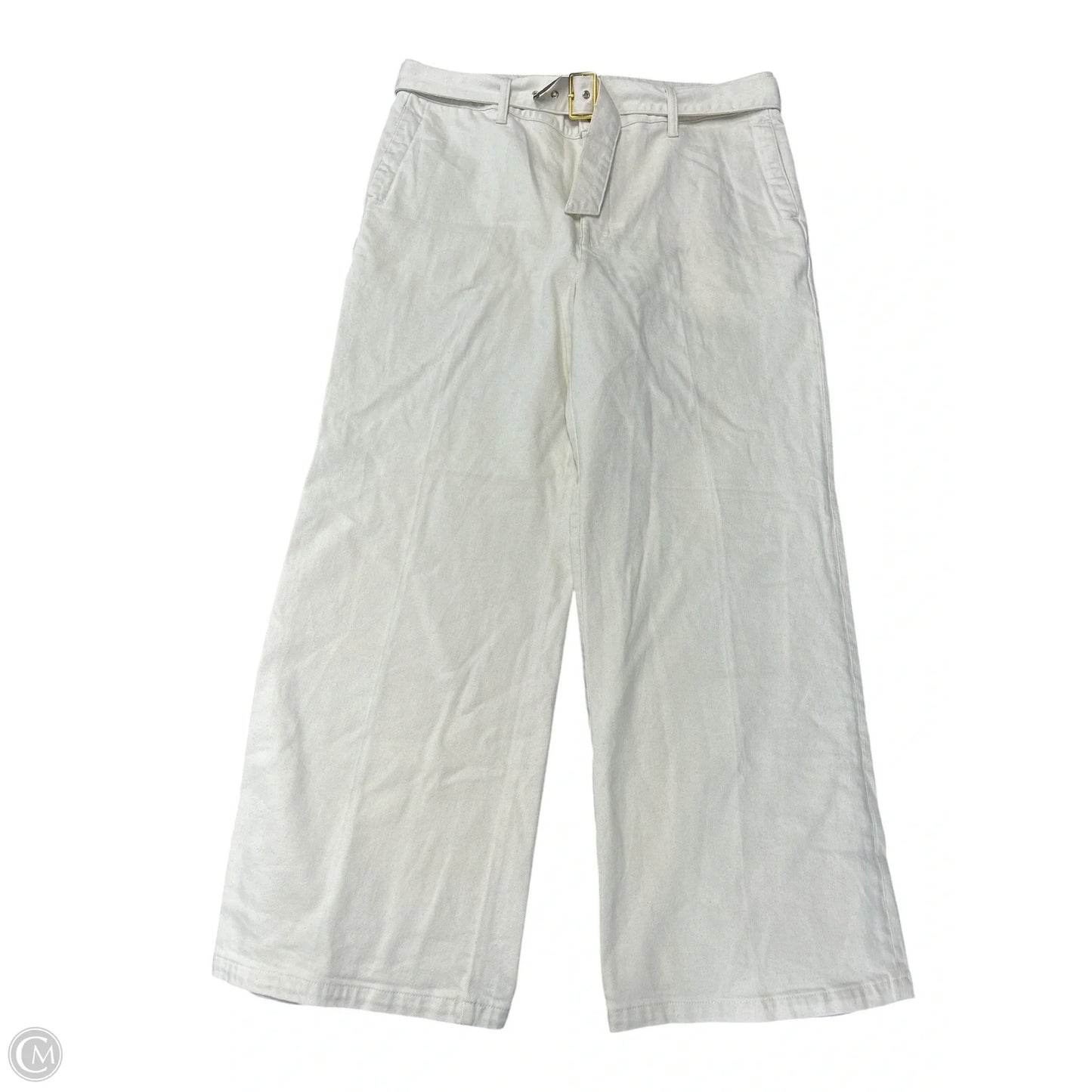 Jeans Wide Leg By J. Crew In Cream, Size: 16