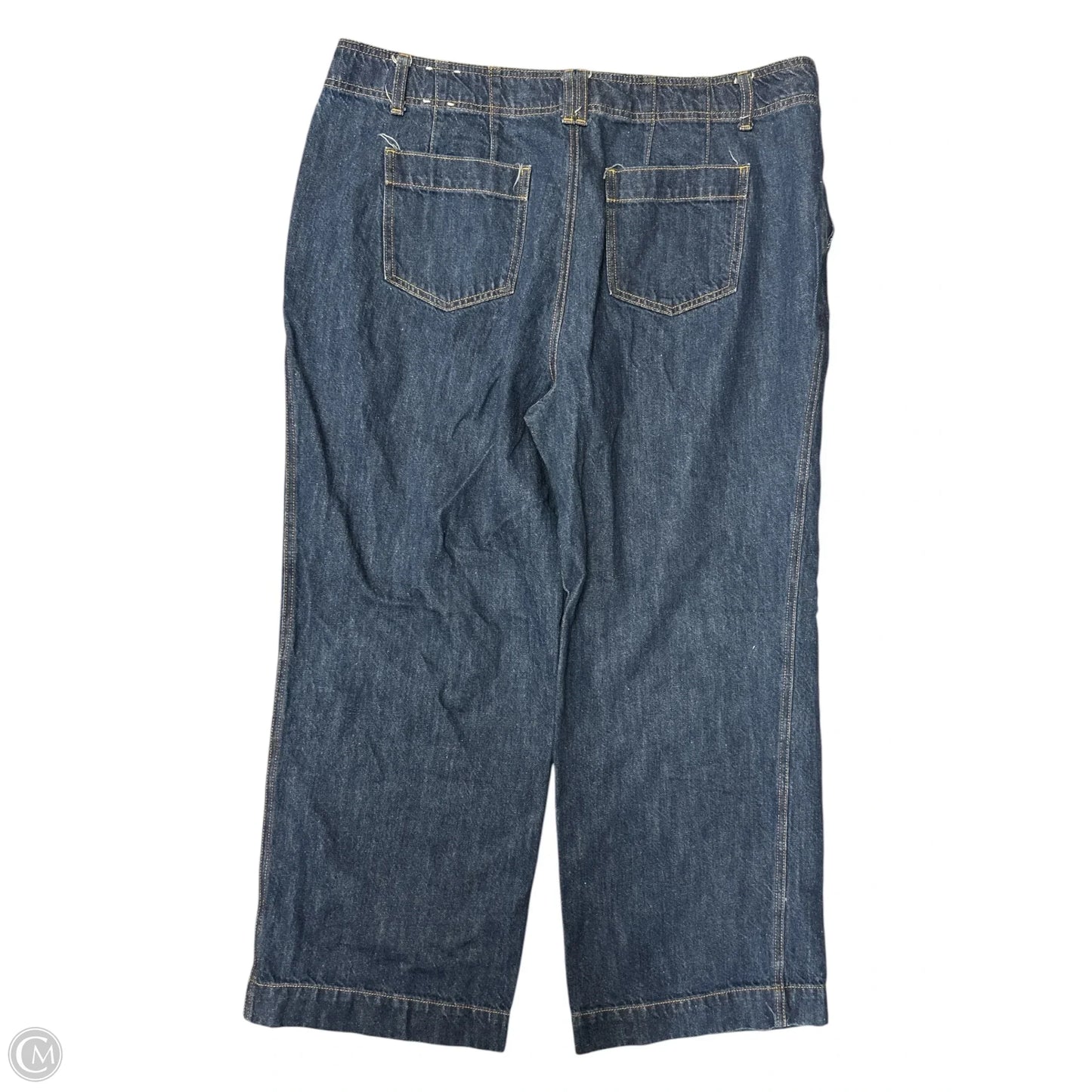 Jeans Wide Leg By Talbots In Blue Denim, Size: 18