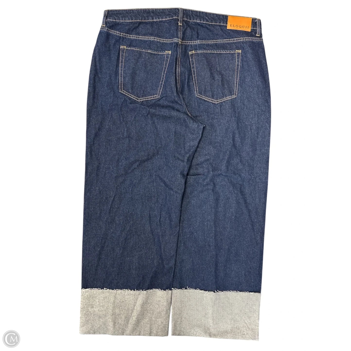 Jeans Wide Leg By Eloquii In Blue Denim, Size: 16