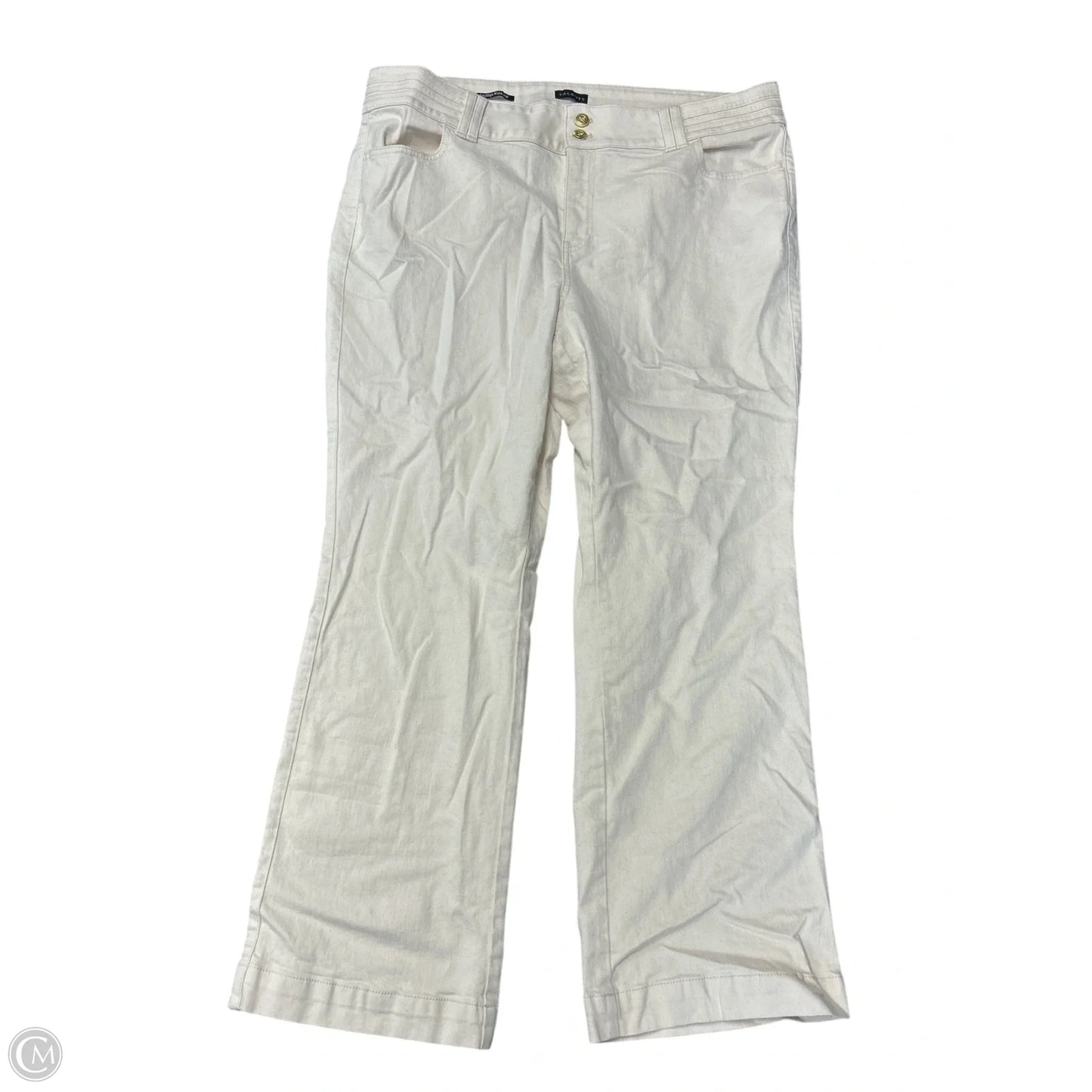 Jeans Wide Leg By Talbots In Cream, Size: 20