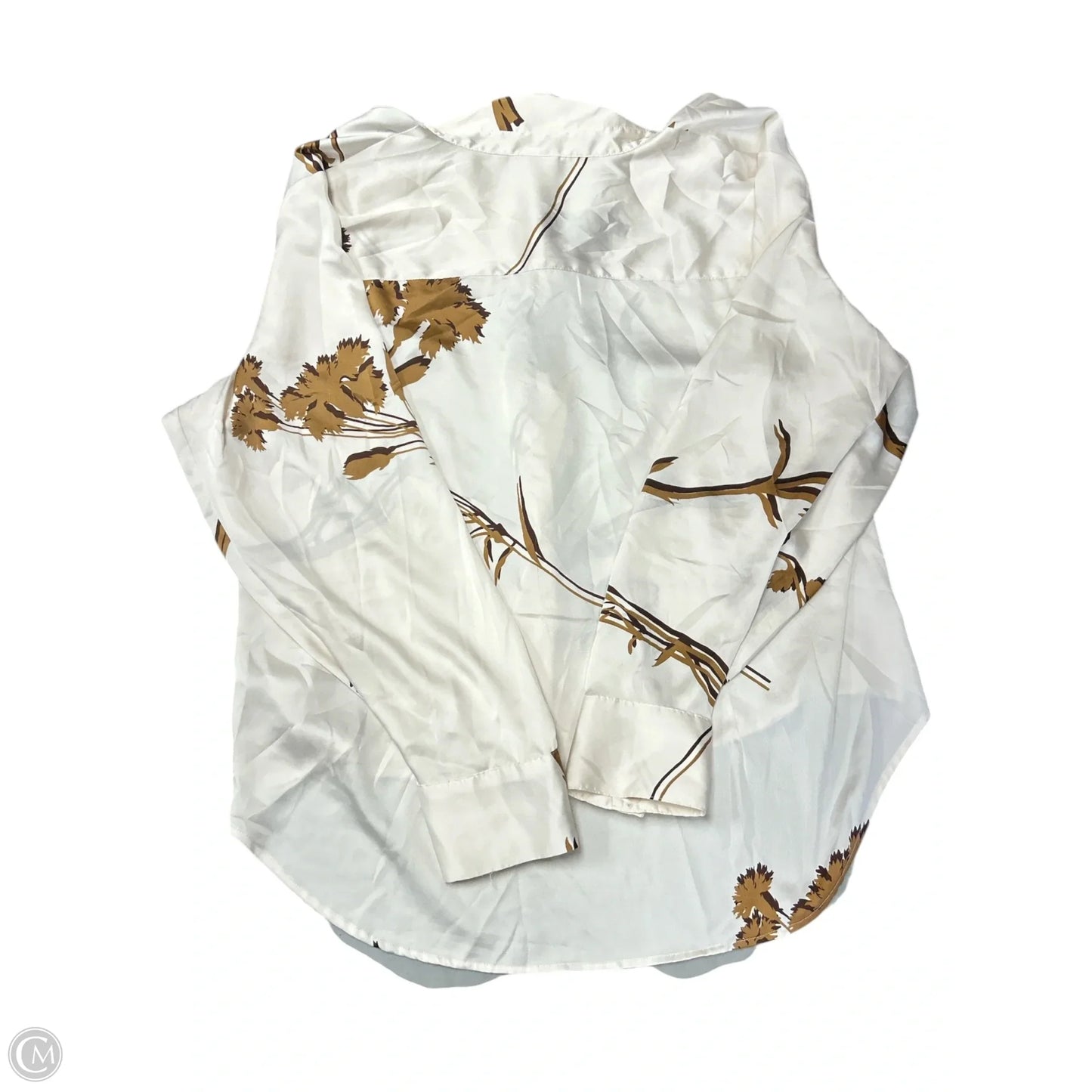Blouse Long Sleeve By Worthington In Ivory, Size: 2x