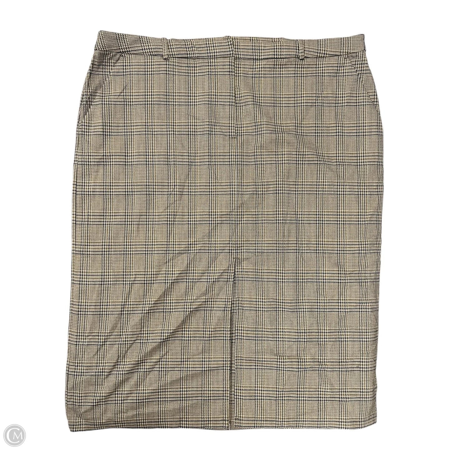 Skirt Midi By Worthington In Blue & Brown, Size: 18