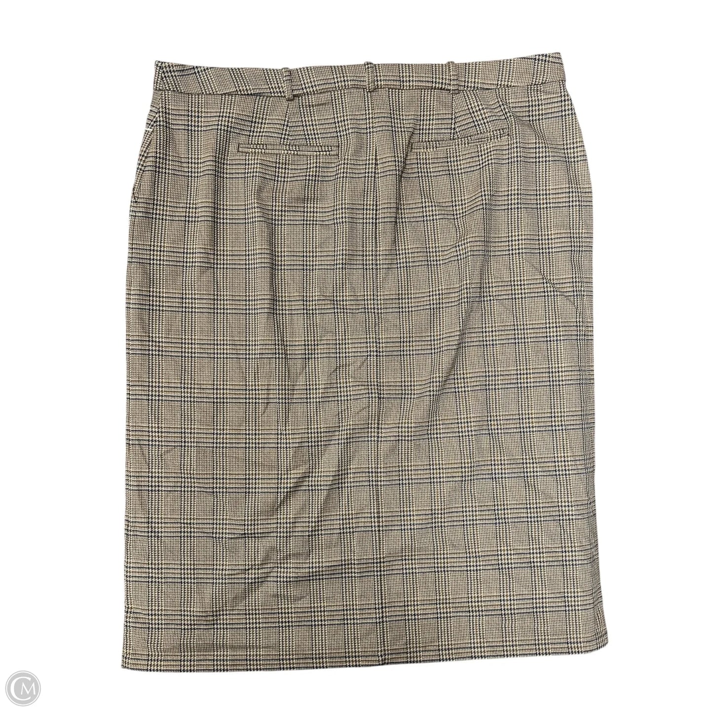 Skirt Midi By Worthington In Blue & Brown, Size: 18