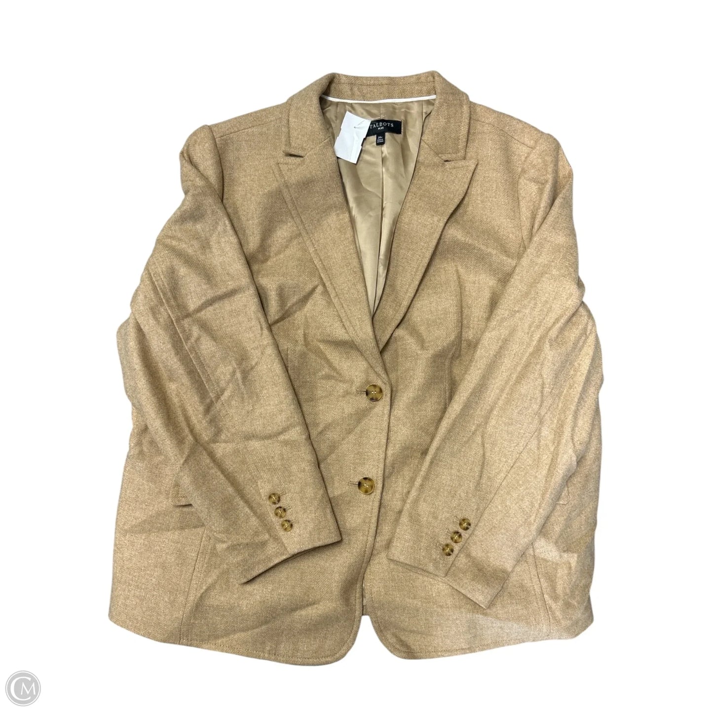 Blazer By Talbots In Tan, Size: 20