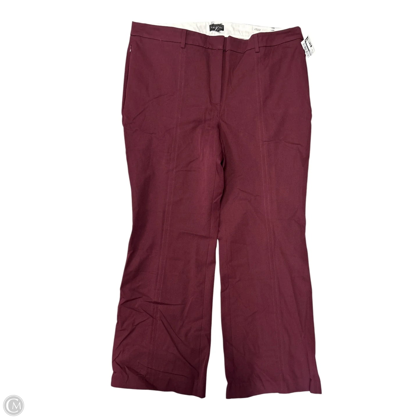 Pants Dress By Talbots In Maroon, Size: 18