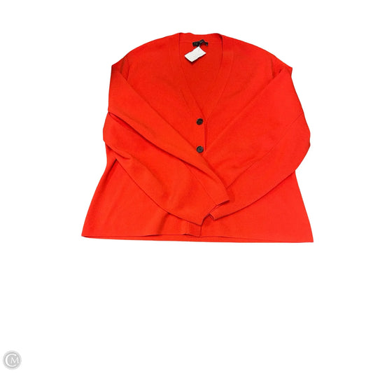 Sweater Cardigan By Ann Taylor In Red, Size: Xxl