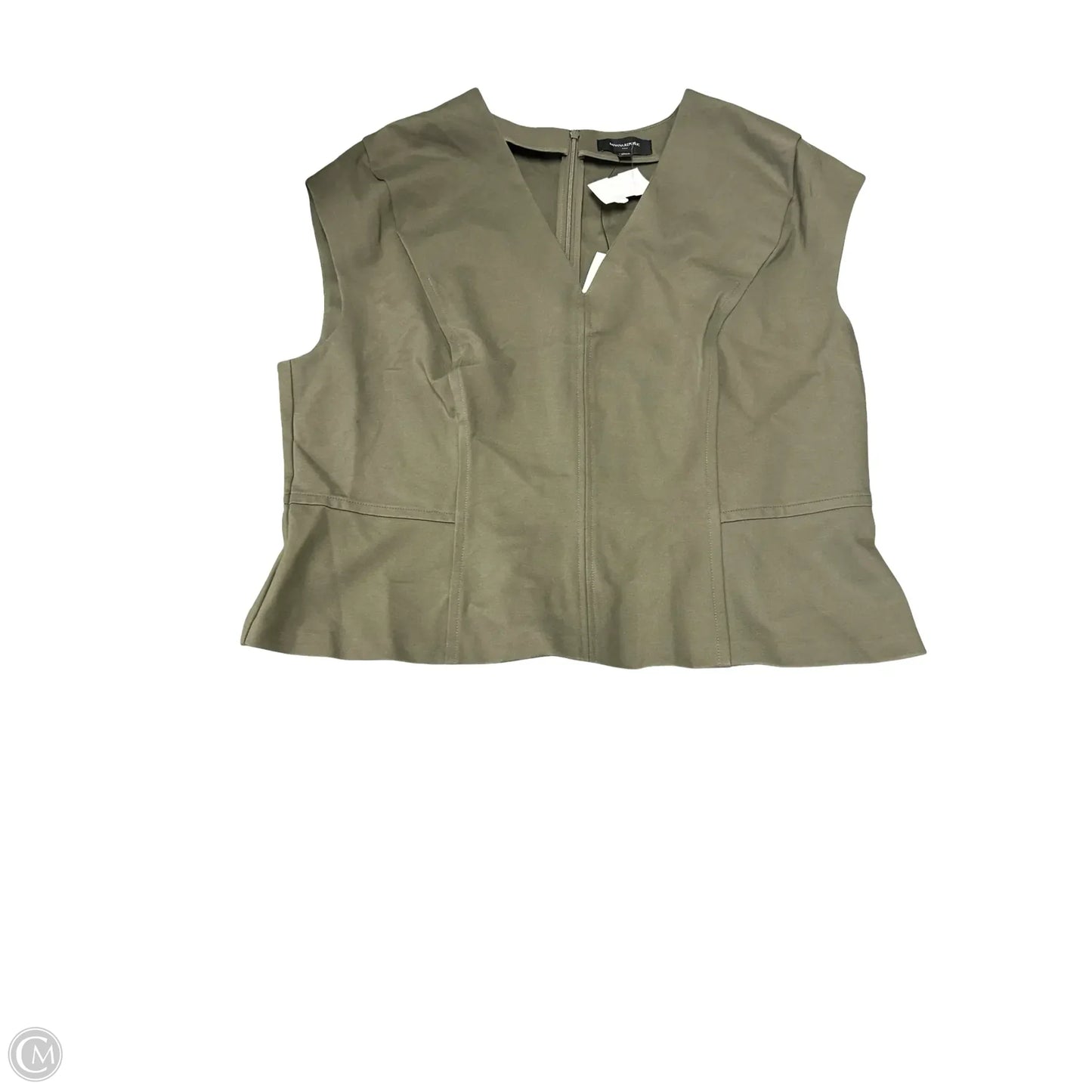 Top Sleeveless By Banana Republic In Green, Size: 20
