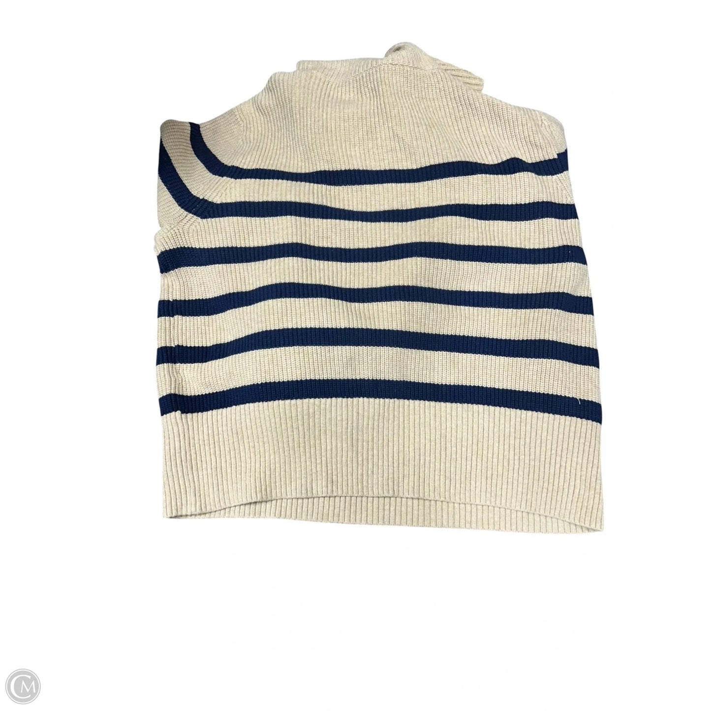 Sweater By Loft In Blue & Tan, Size: Xxl