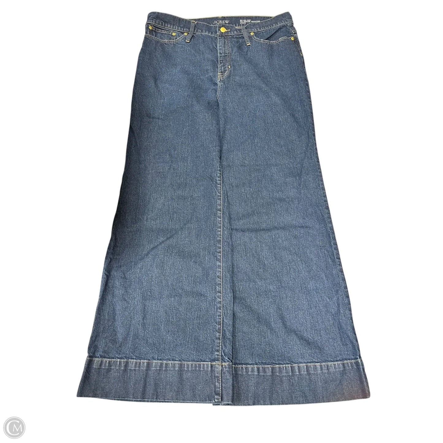 Jeans Wide Leg By J. Crew In Blue Denim, Size: 16
