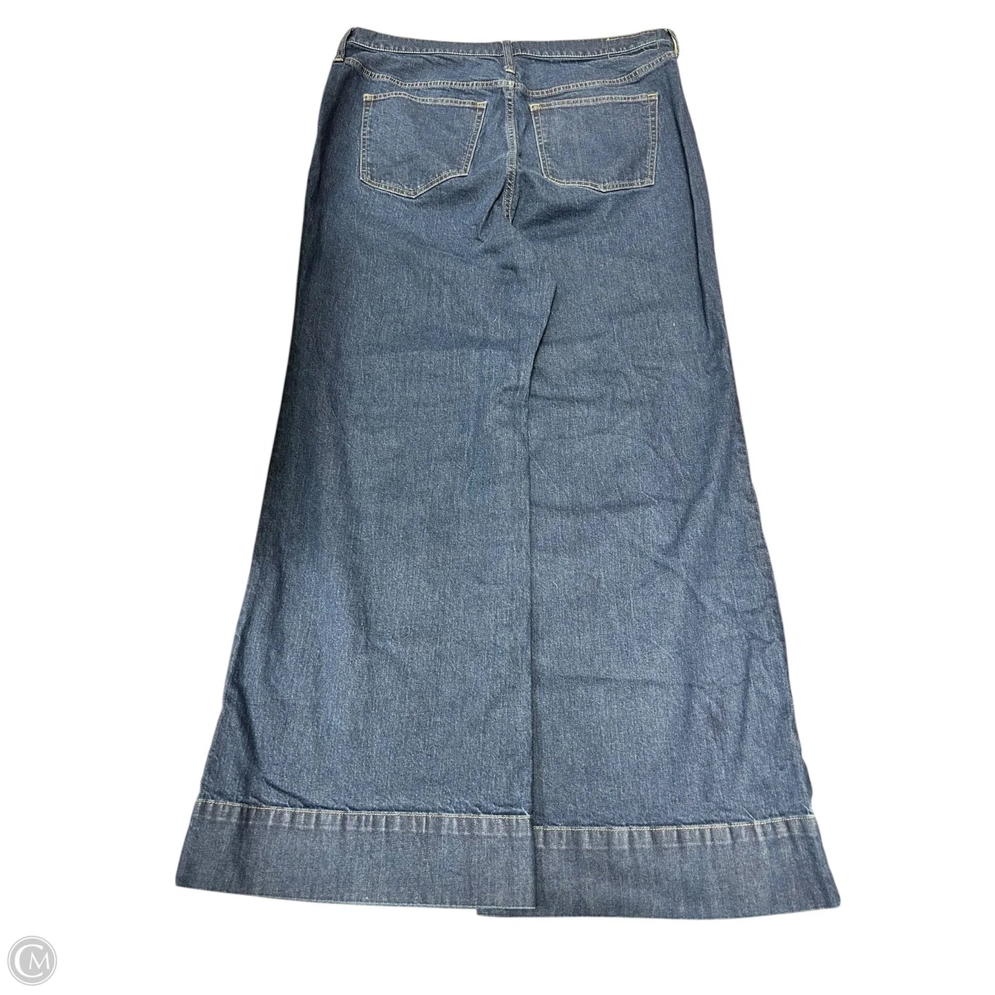 Jeans Wide Leg By J. Crew In Blue Denim, Size: 16