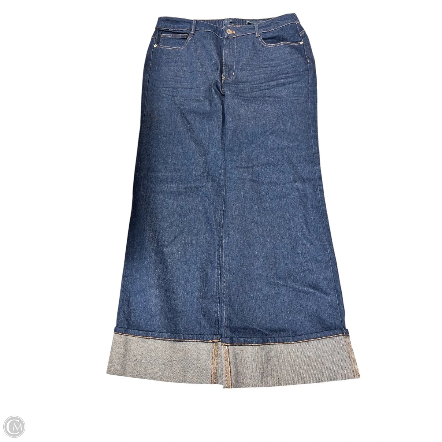 Jeans Wide Leg By J. Jill In Blue Denim, Size: 16