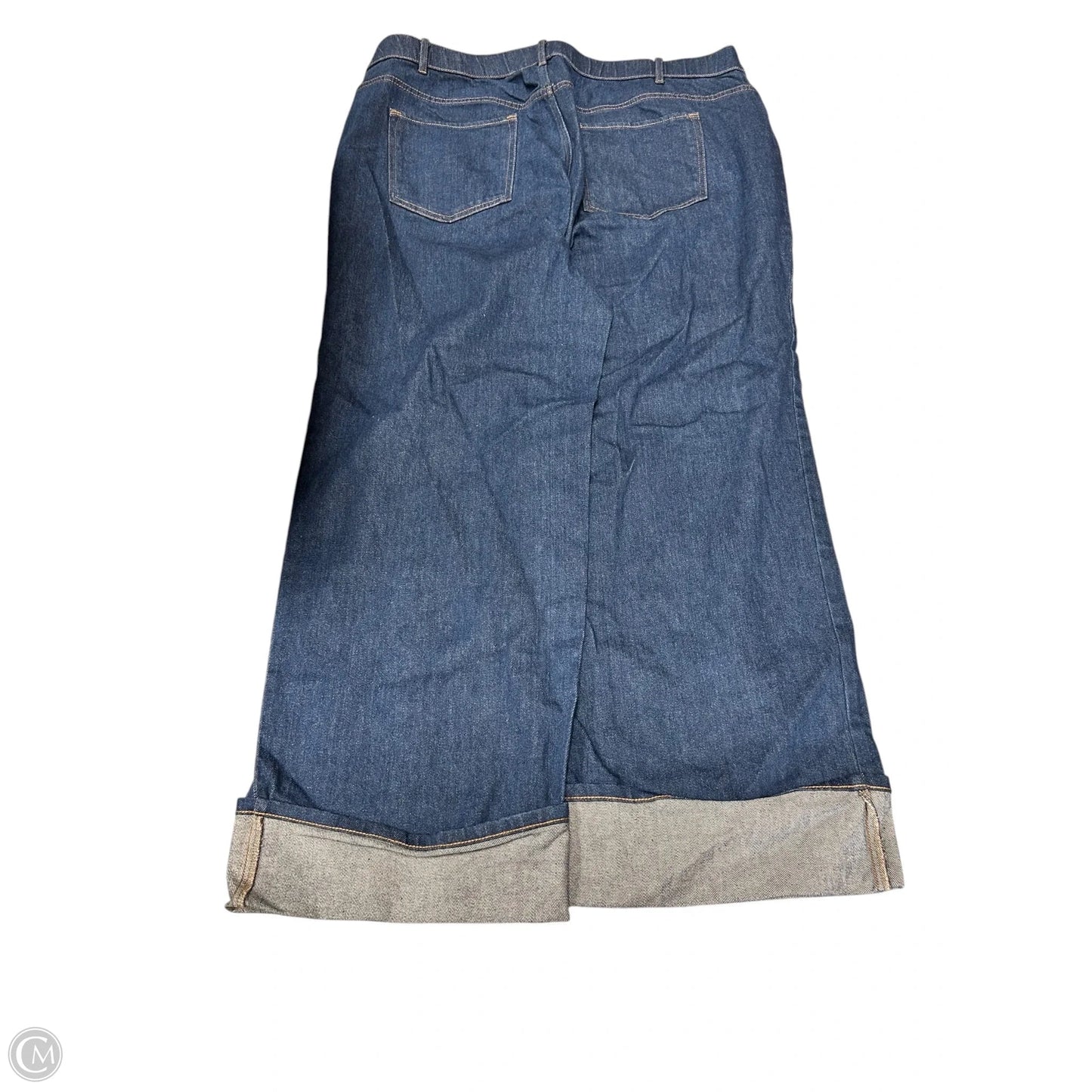 Jeans Wide Leg By J. Jill In Blue Denim, Size: 16