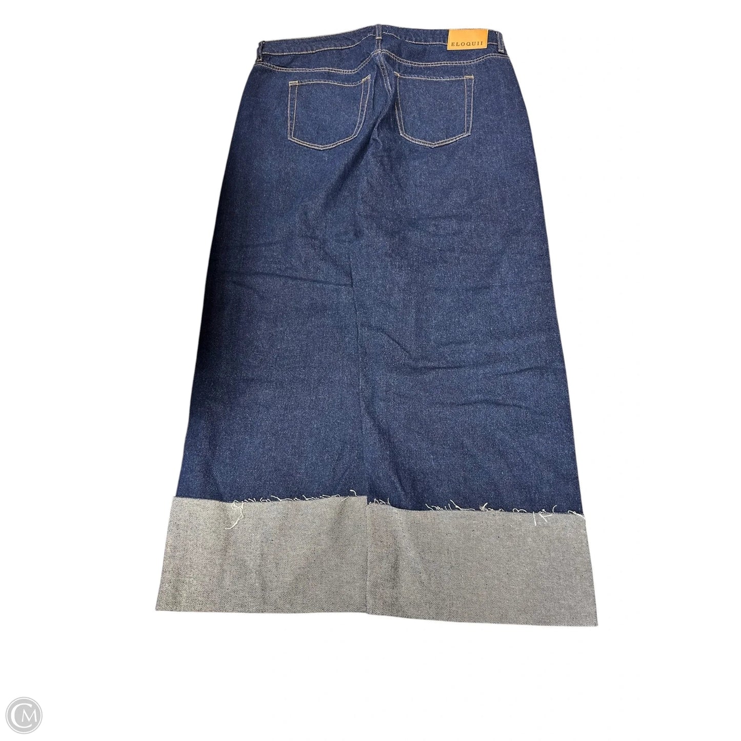 Jeans Wide Leg By Eloquii In Blue Denim, Size: 14