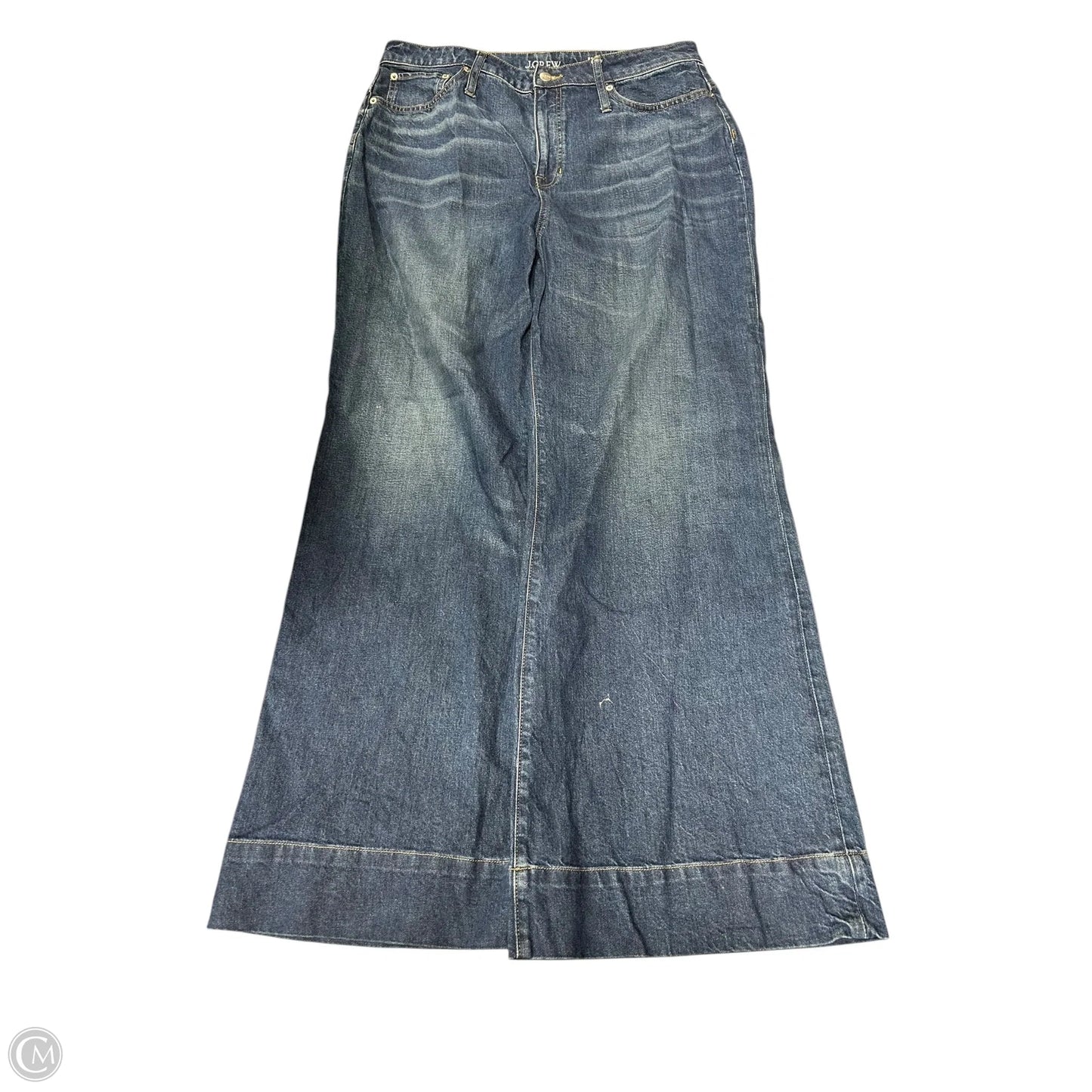 Jeans Wide Leg By J. Crew In Blue Denim, Size: 16