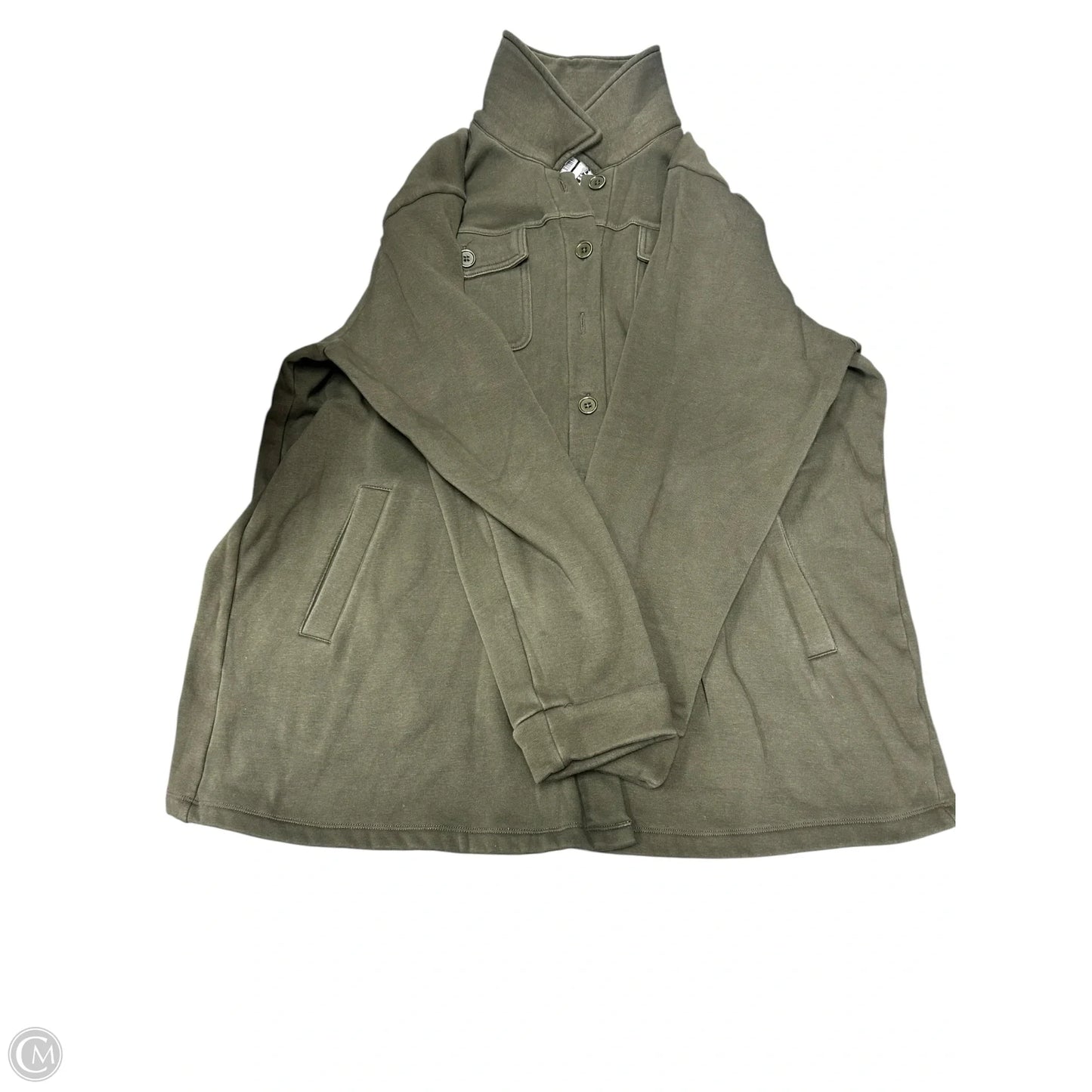 Jacket Shirt By Torrid In Green, Size: 2