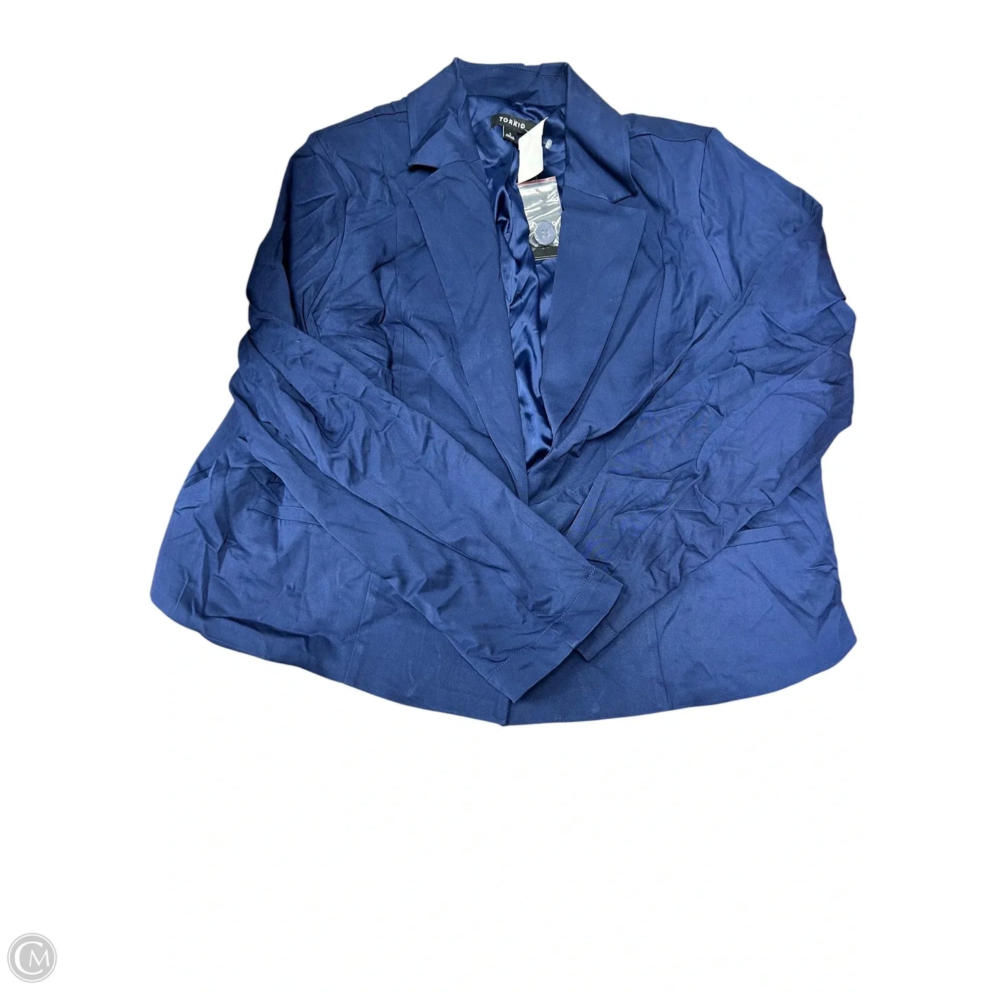 Blazer By Torrid In Blue, Size: 1x