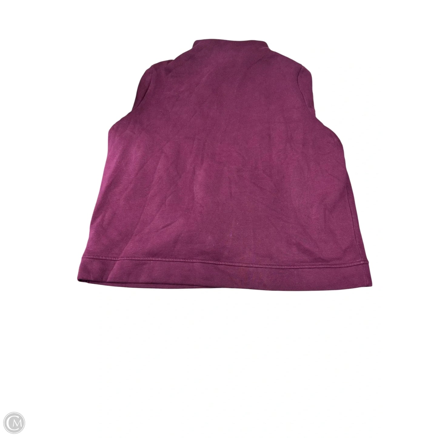 Sweatshirt Collar By Talbots In Purple, Size: 2x