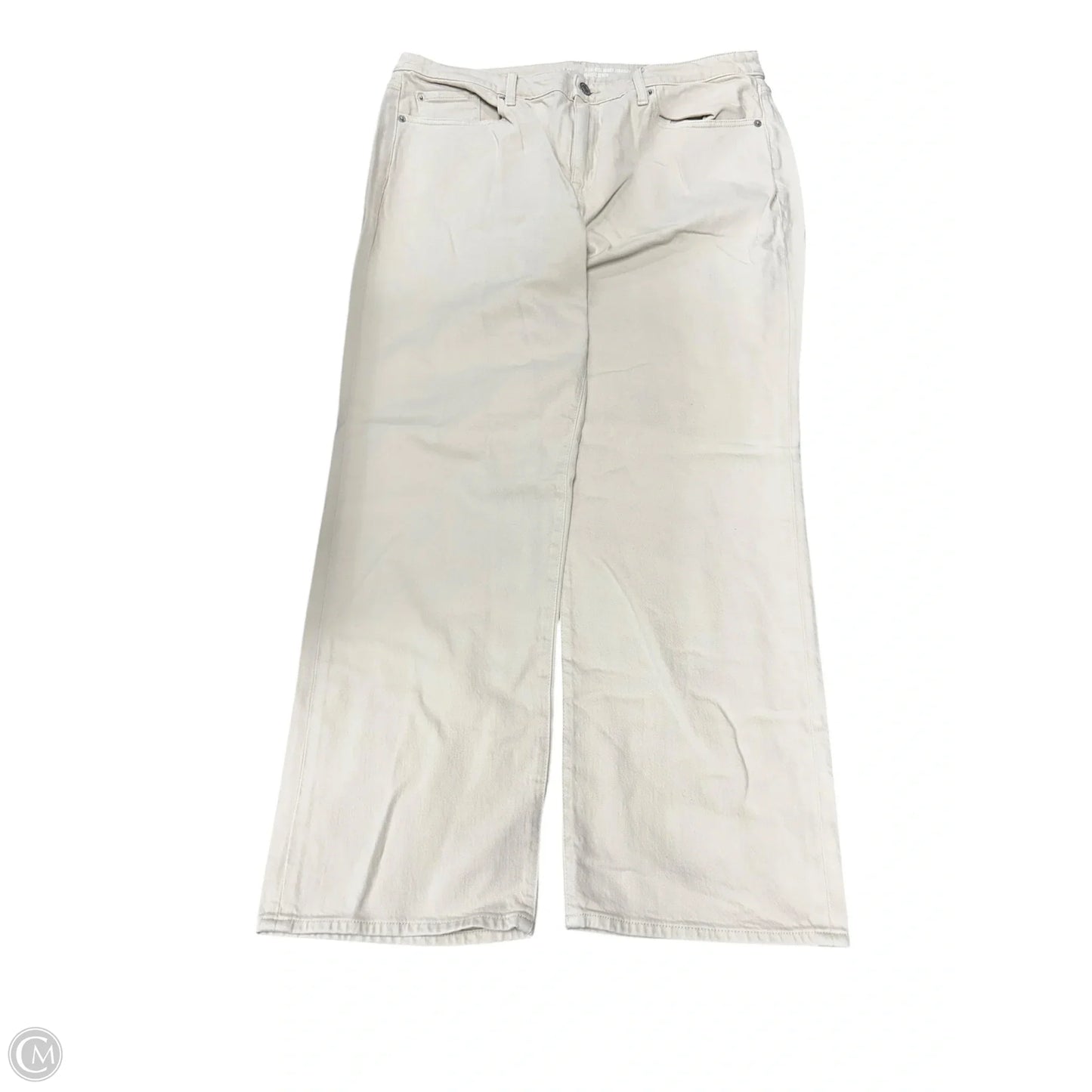 Jeans Wide Leg By Torrid In Cream, Size: 14