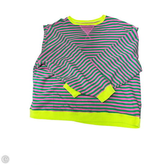 Sweatshirt Crewneck By We The Free In Green & Pink, Size: Xl
