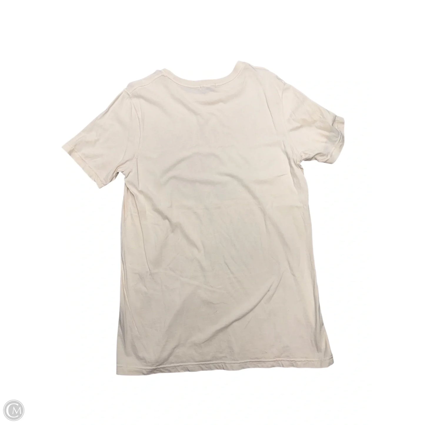 Top Short Sleeve Basic By Cme In Cream, Size: M