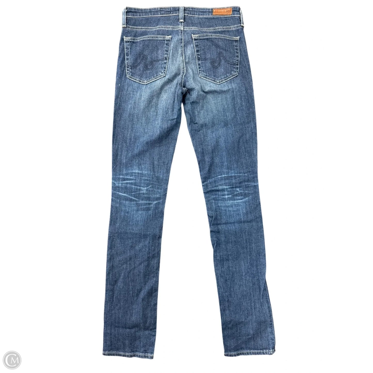 Jeans Straight By Adriano Goldschmied In Blue Denim, Size: 4