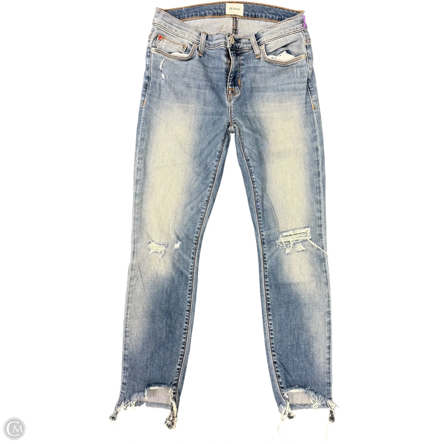Jeans Skinny By Hudson In Blue Denim, Size: 2