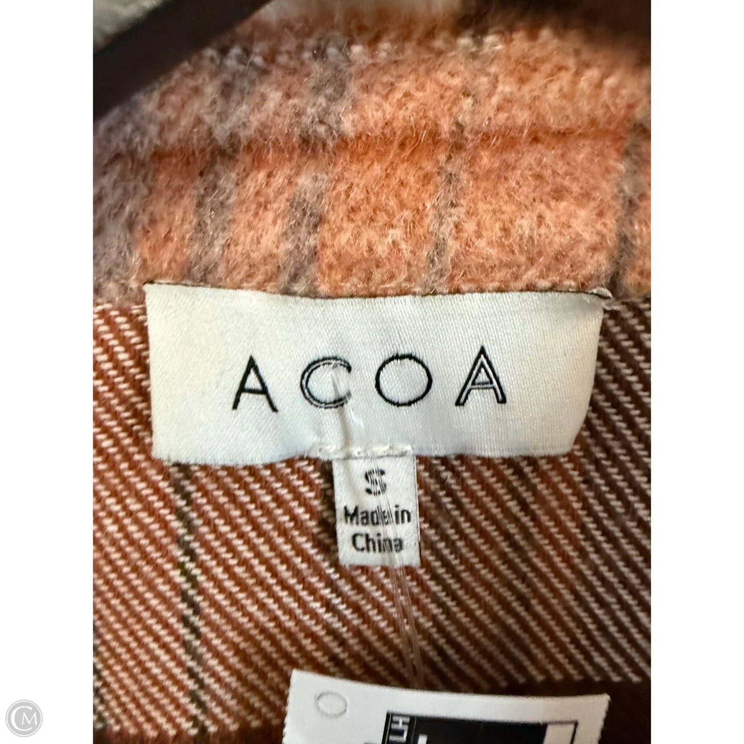 Jacket Shirt By Clothes Mentor In Plaid Pattern, Size: S