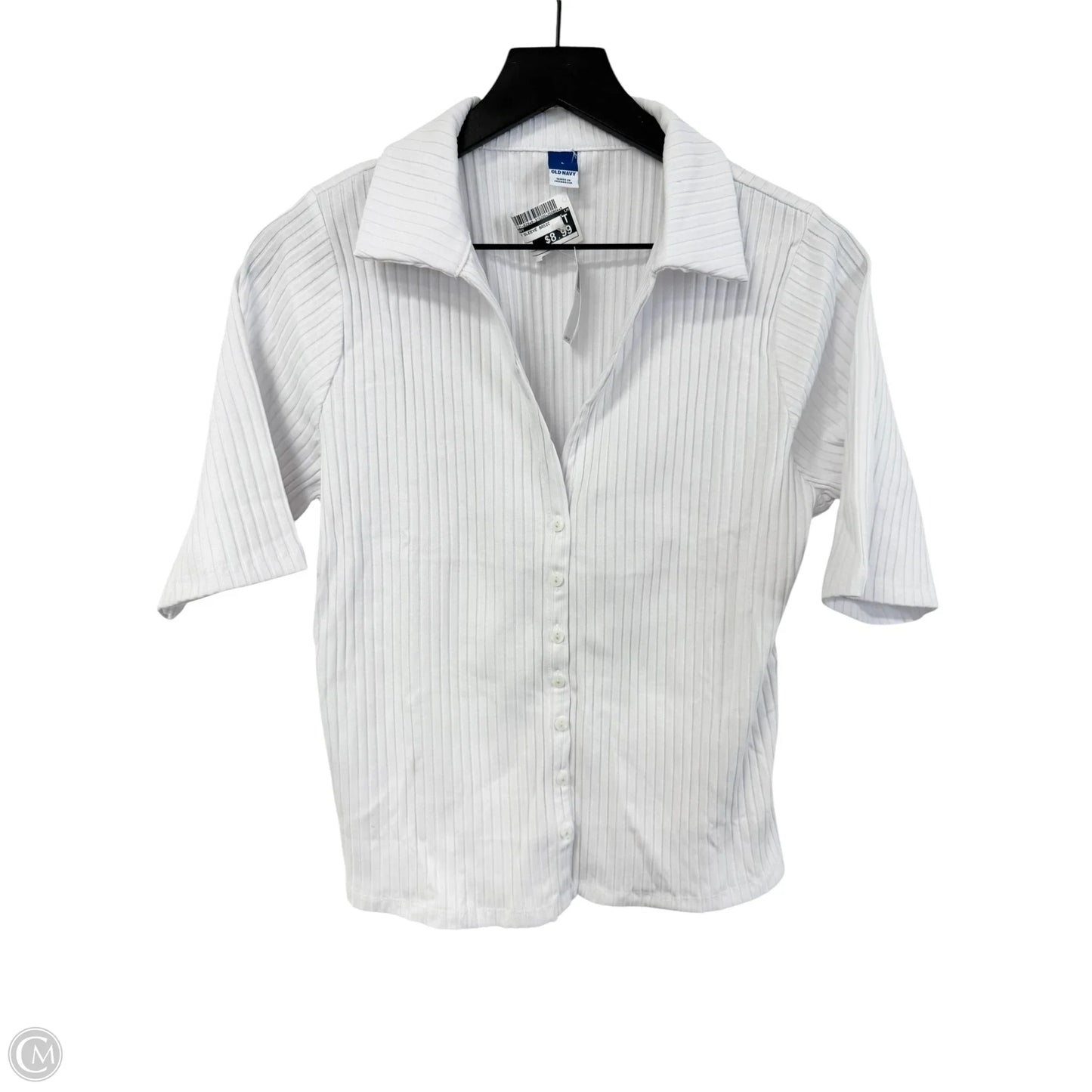 Top 3/4 Sleeve Basic By Old Navy In White, Size: L