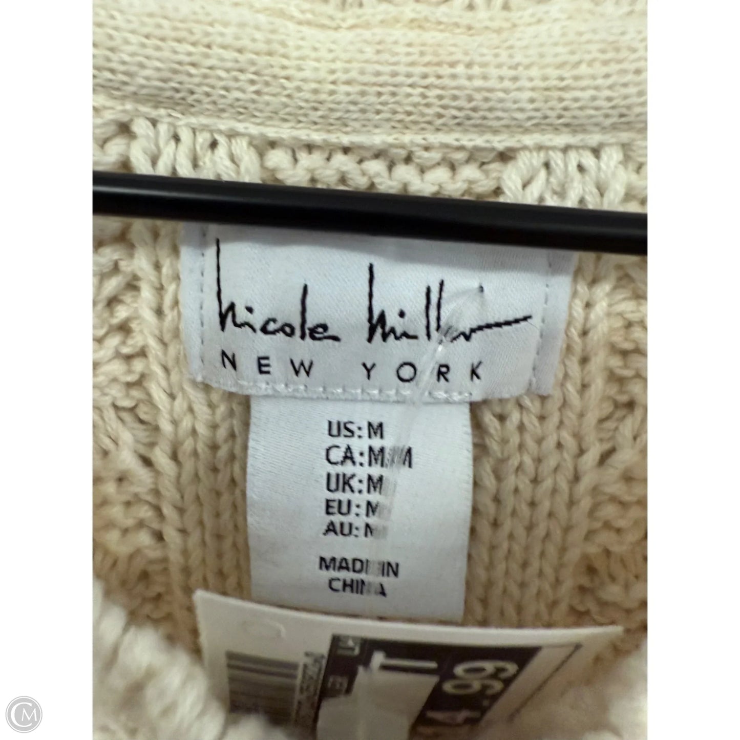 Vest Sweater By Nicole By Nicole Miller In White, Size: M