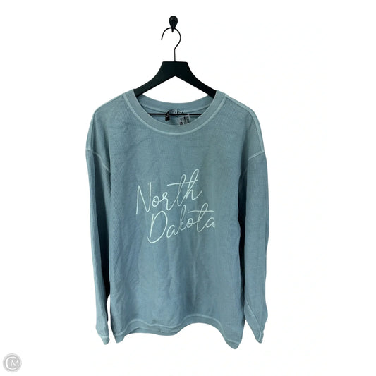 Sweatshirt Crewneck By Clothes Mentor In Blue, Size: L
