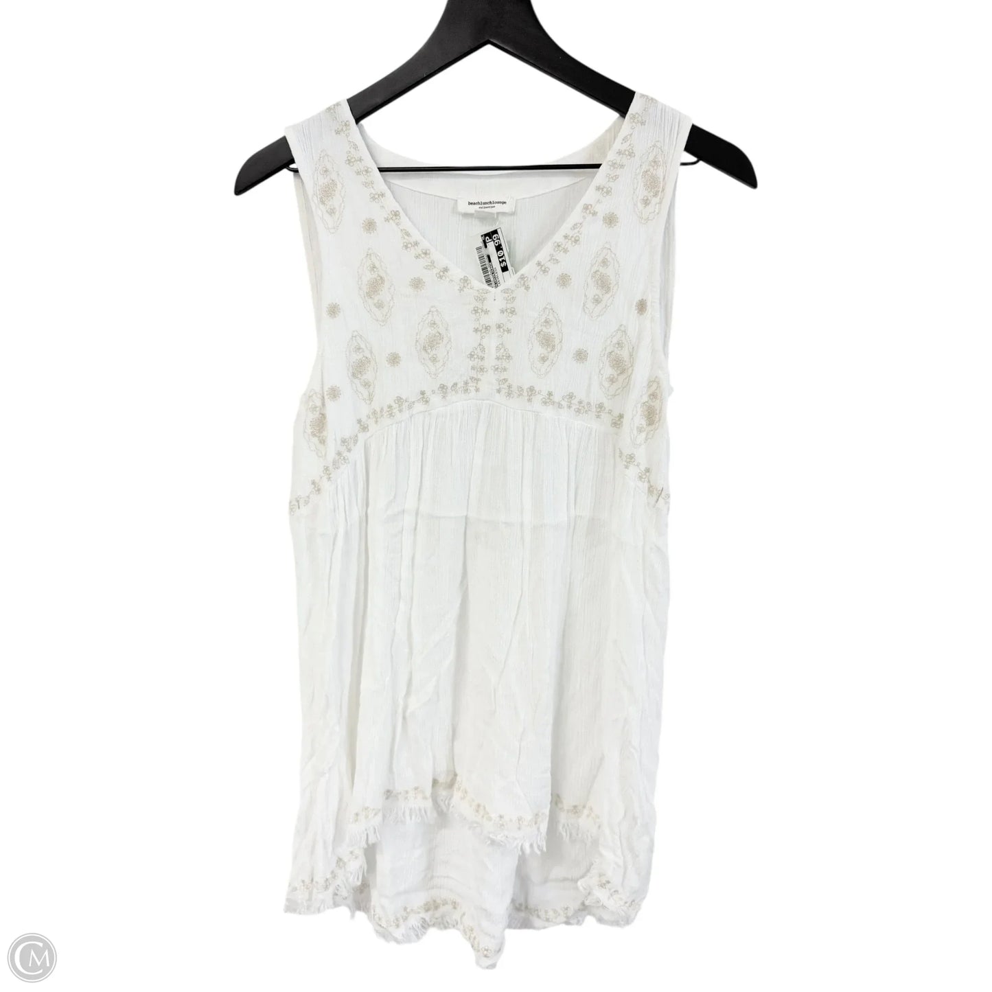 Top Sleeveless By Beachlunchlounge In White, Size: S