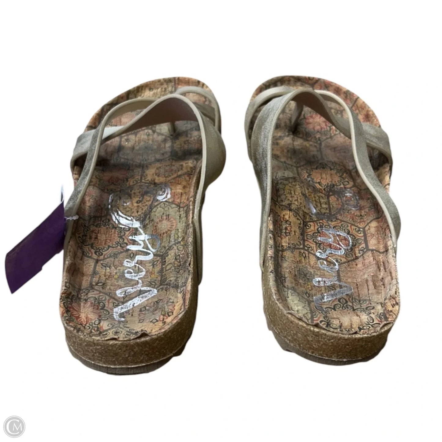 Sandals Flats By Very G In Gold, Size: 8