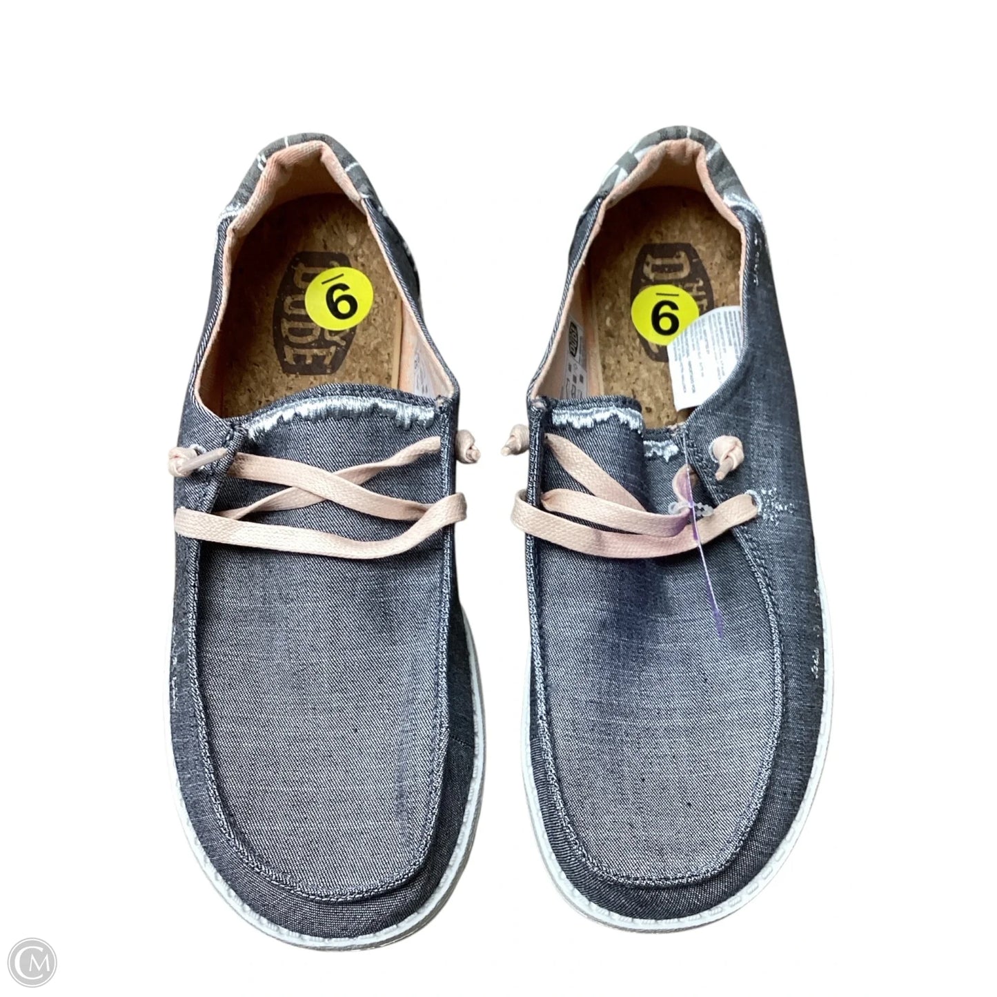 Shoes Flats By Hey Dude In Grey, Size: 9