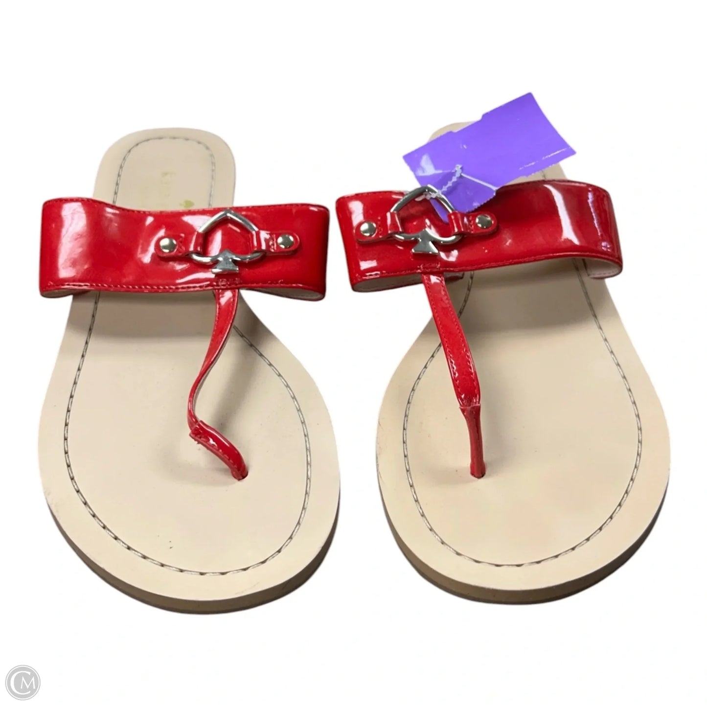 Sandals Designer By Kate Spade In Red, Size: 8.5