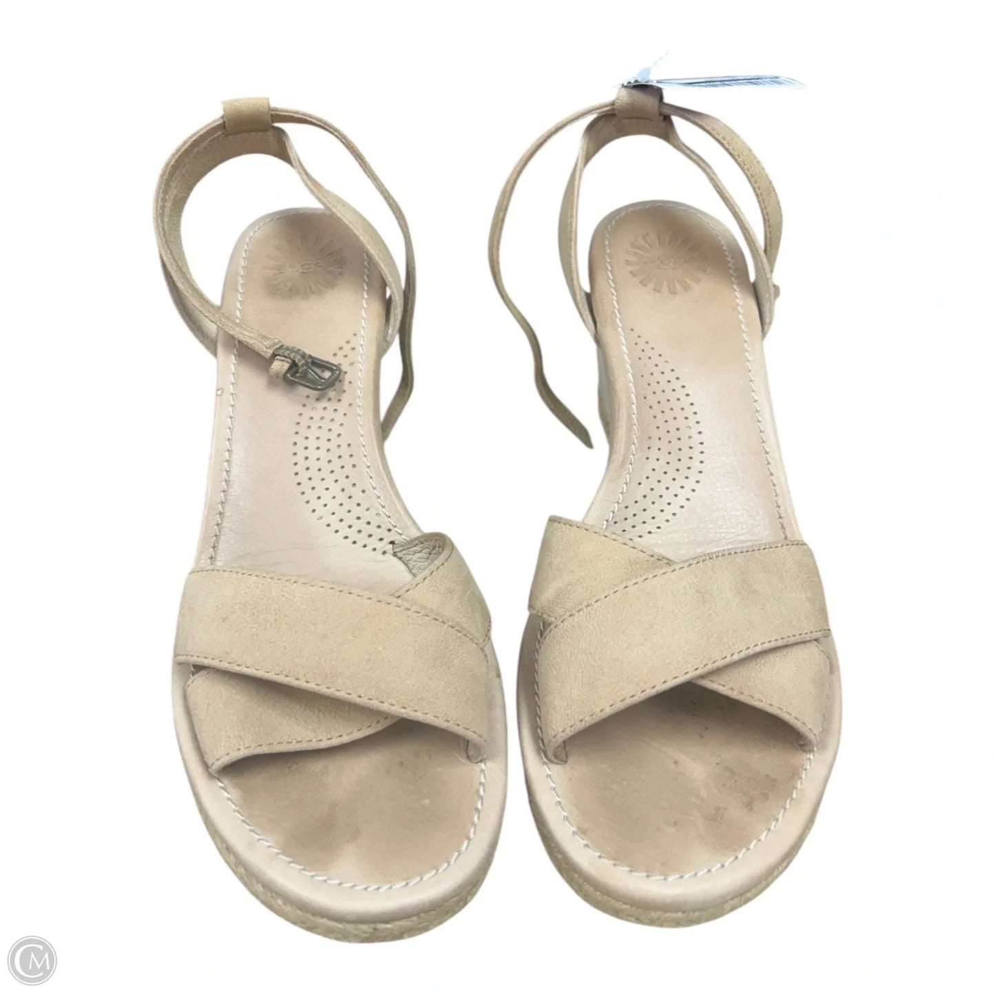 Sandals Designer By Ugg In Tan, Size: 8