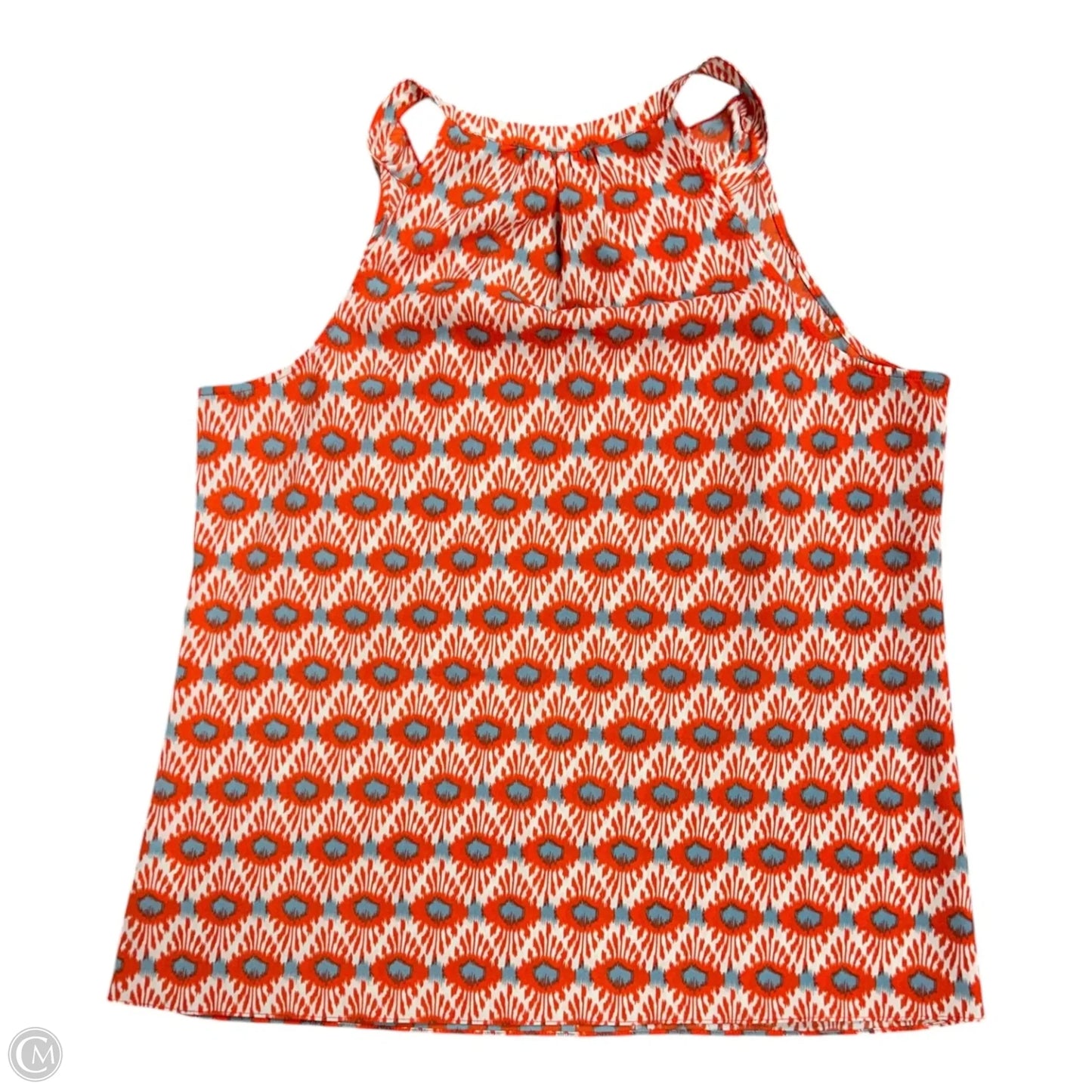 Top Sleeveless By Cabi In Blue & Orange, Size: M
