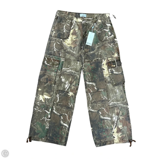 Jeans Wide Leg By Cmc In Camouflage Print, Size: 12
