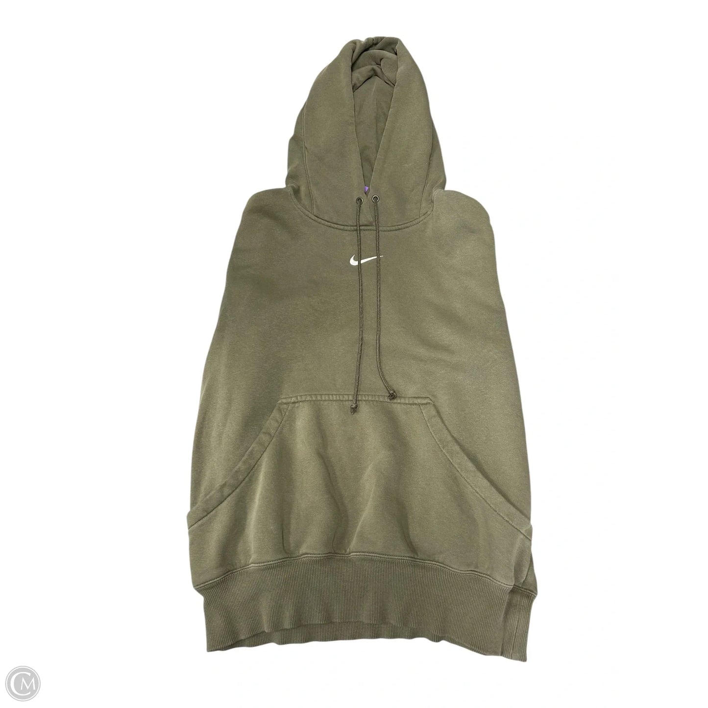 Sweatshirt Hoodie By Nike Apparel In Green, Size: Xs