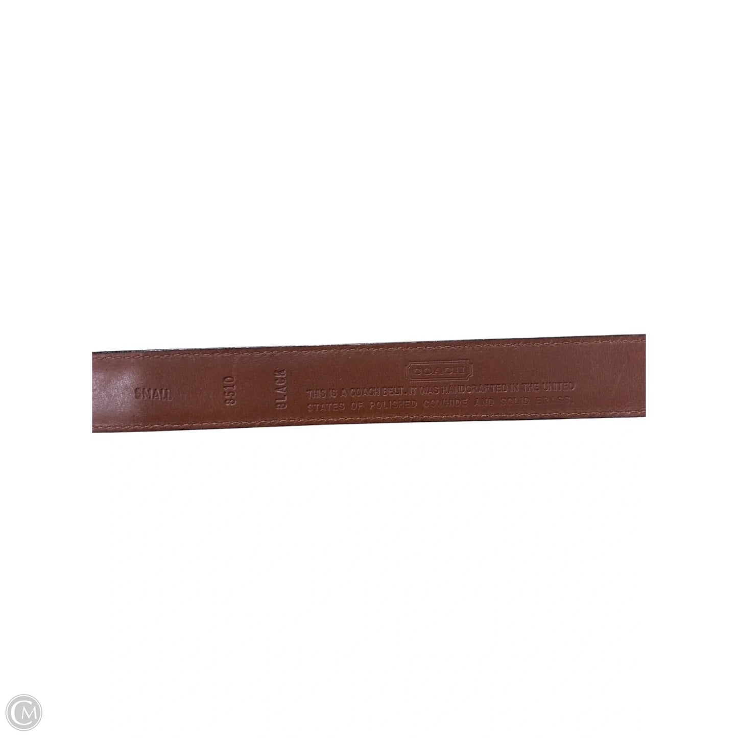 Belt Designer By Coach, Size: Small