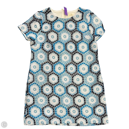 Dress Designer By Lilly Pulitzer In Blue & White, Size: 12