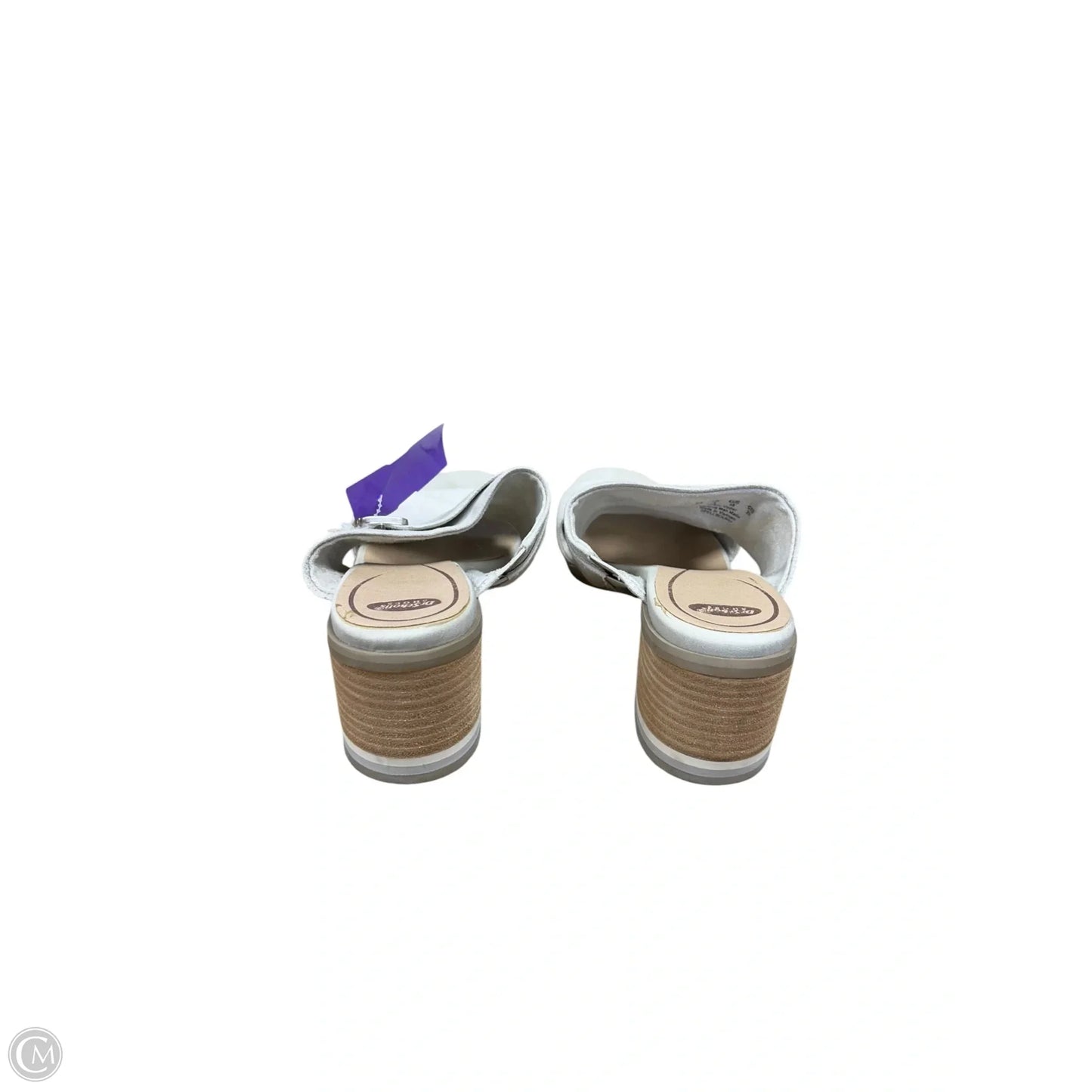 Sandals Heels Block By Dr Scholls In Beige, Size: 8