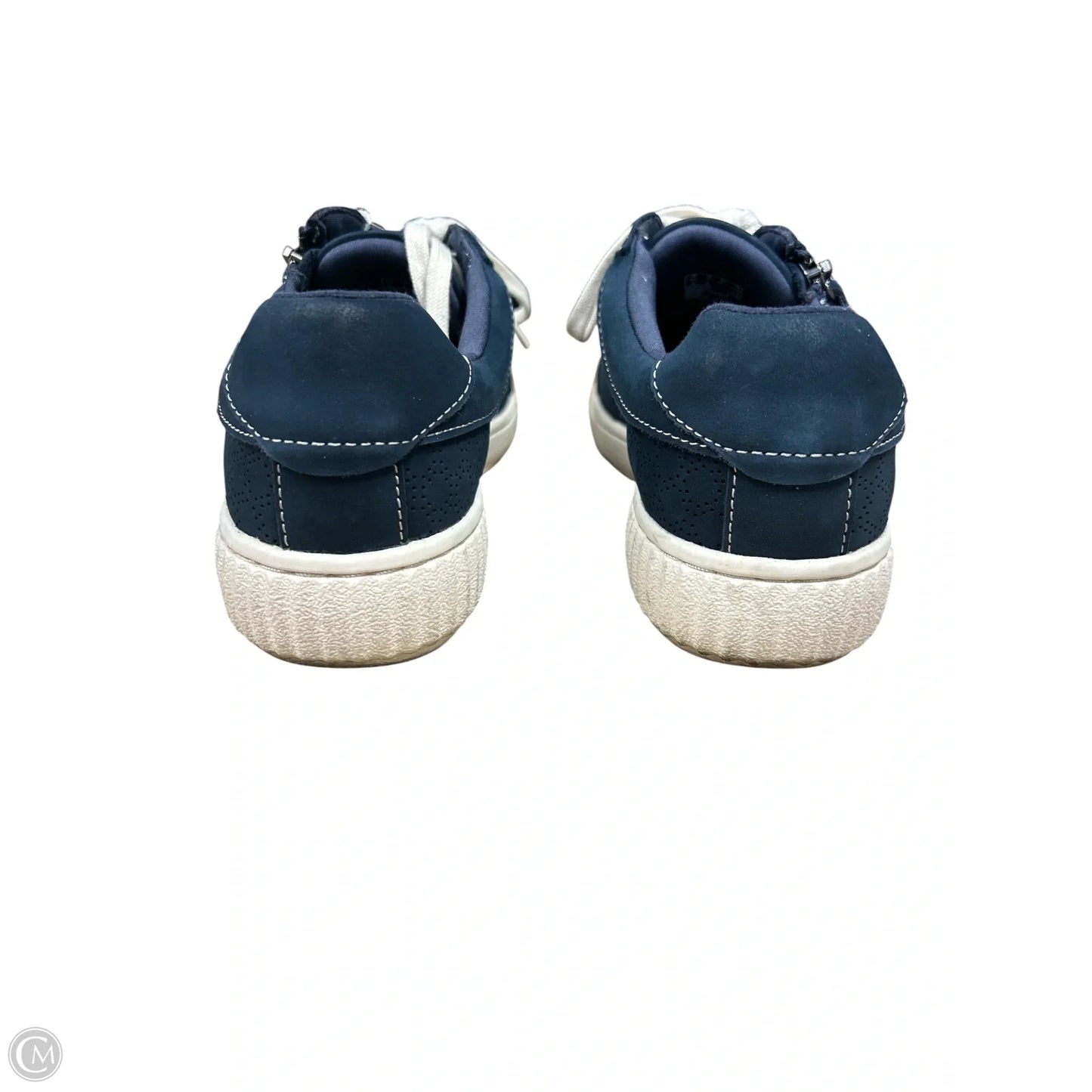 Shoes Sneakers By Clarks In Navy, Size: 7