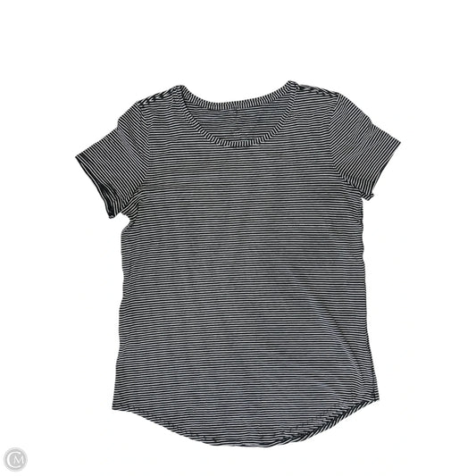 Top Short Sleeve By Lululemon In Striped Pattern, Size: M
