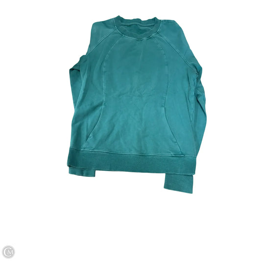 Athletic Sweatshirt Crewneck By Lululemon In Teal, Size: 10